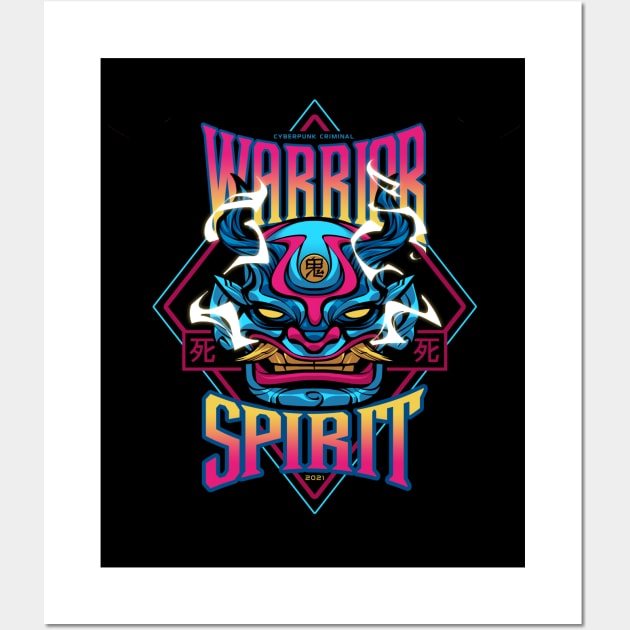 Warrior Spirit Wall Art by FishFinger